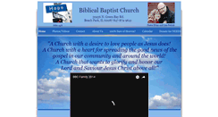 Desktop Screenshot of biblicalbaptistchurch.com